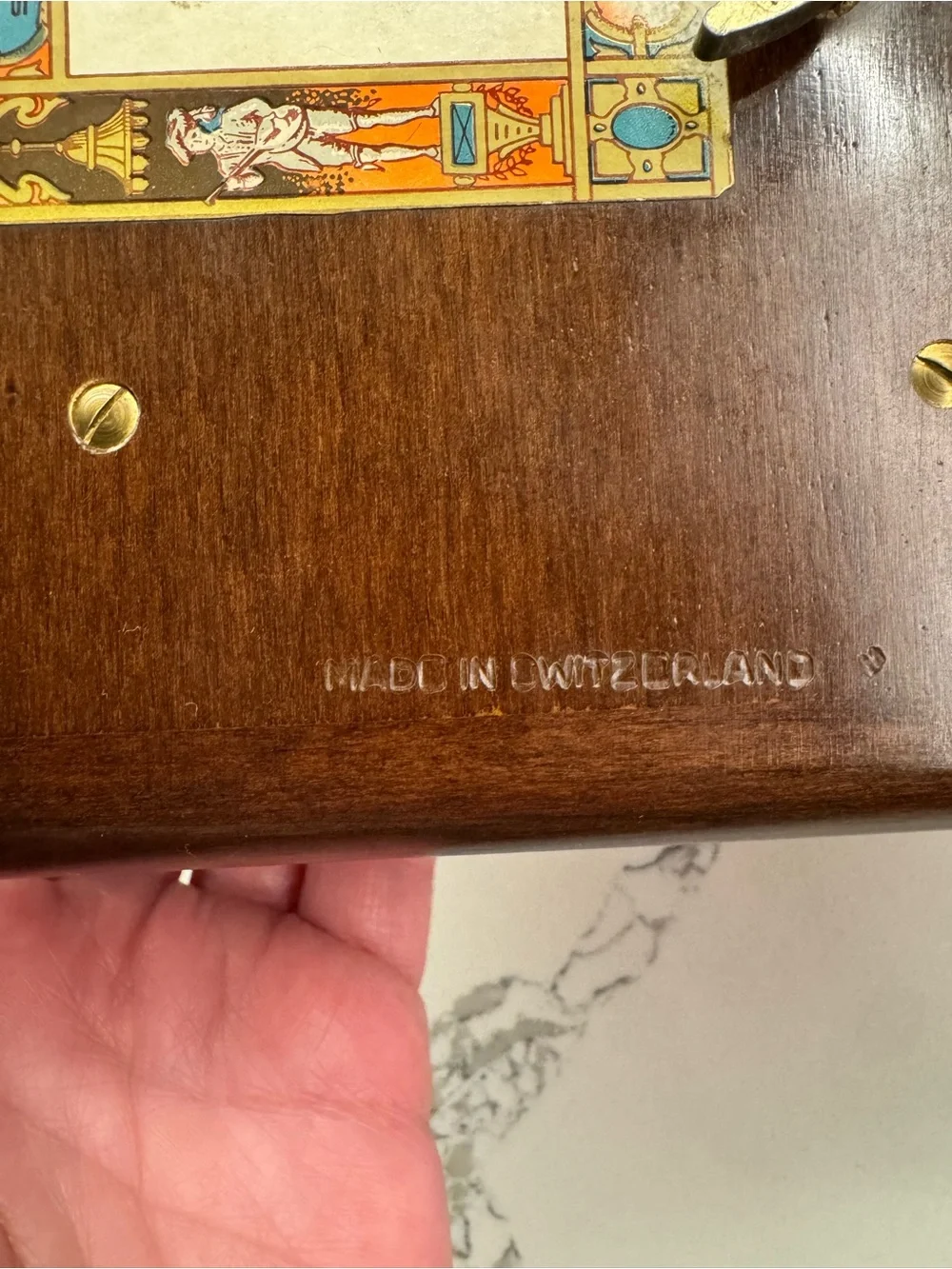 Vintage ‘Reuge’ Sainte Croix Embellished Music Box